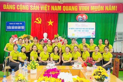 Trường mầm non Hành Thiện tổ chức lễ  niệm 43 năm ngày Nhà giáo Việt Nam 20/11/1982-20/11/2025