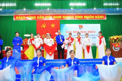 Chi đoàn mầm non Hành Thiện tham gia biểu diễn văn nghệ chào mừng đại hội đoàn thanh niên xã Thiện Tín lần thứ I, nhiệm kỳ 2025-2030